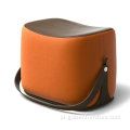 Fancário de couro Fancy Stool para design de interiores